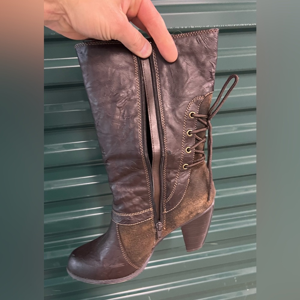 Mudd Dark Brown High Heel Boots - Picture 5 of 10